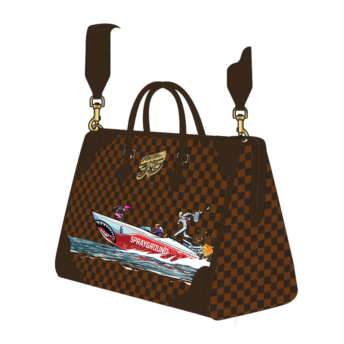 Sprayground - 305 Ocean Heist Triangle Duffle - Clique Apparel