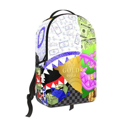 Sprayground - Mean Money Collage DLXR Backpack - Clique Apparel