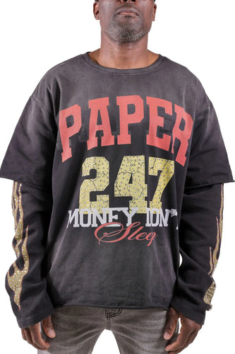 Paper Money -  Layered LS Shirt - Clique Apparel