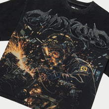 Load image into Gallery viewer, Godspeed - Steel Sharpens Steel (Black Wash) - Clique Apparel