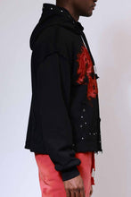 Load image into Gallery viewer, First Row -WAKE UP AND BE FIERCE STUD CROP HOODIE - Clique Apparel