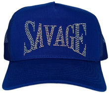 Load image into Gallery viewer, Savage Rhinestone Trucker Hat – Multi color - Clique Apparel