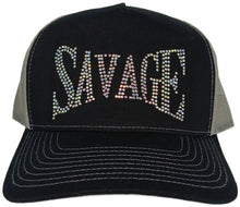 Load image into Gallery viewer, Savage Rhinestone Trucker Hat – Multi color - Clique Apparel