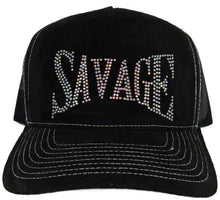 Load image into Gallery viewer, Savage Rhinestone Trucker Hat – Multi color - Clique Apparel