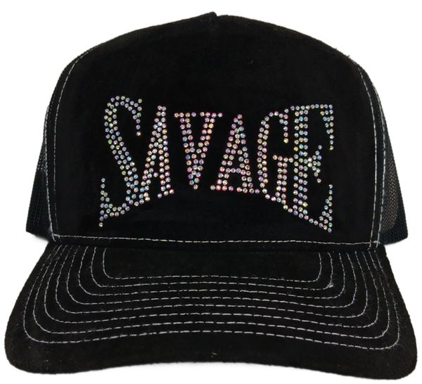 Savage Rhinestone Trucker Hat – Multi color - Clique Apparel