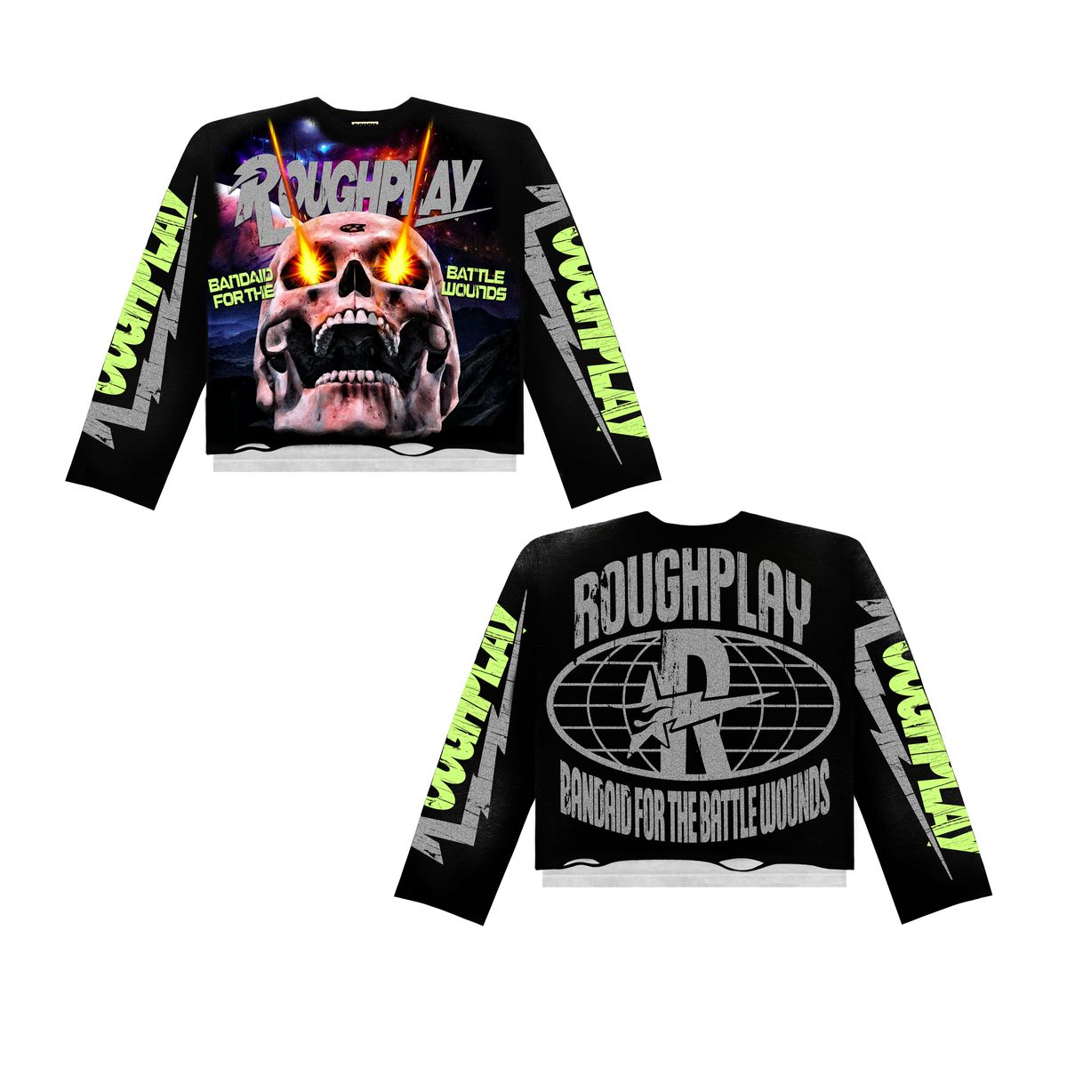 RoughPlay - Power Skull Long Sleeve - Black - Clique Apparel