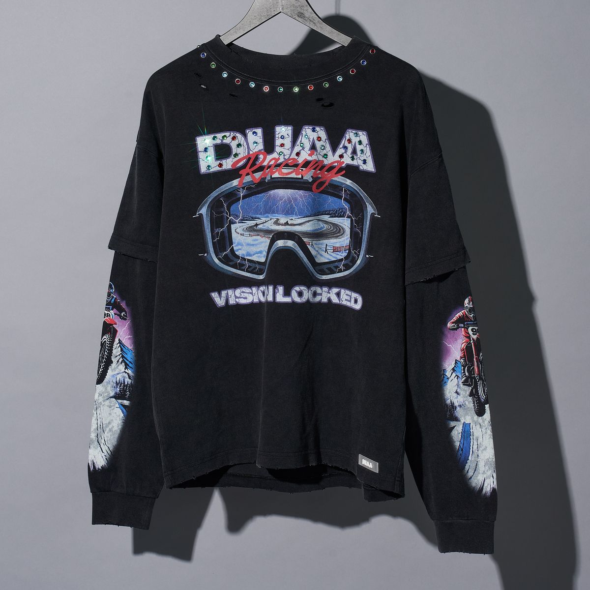 DUAA Focused Long Sleeve Shirt Black - Clique Apparel