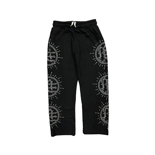 Mixed Emotion - Eclipse Black Rhinestone Sweats - Clique Apparel