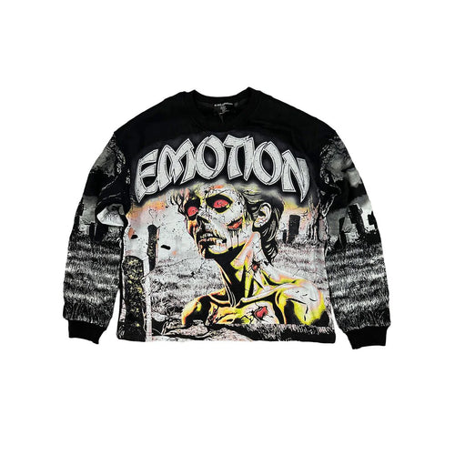 Mixed Emotion - Tombstone Long Sleeve - Black - Clique Apparel