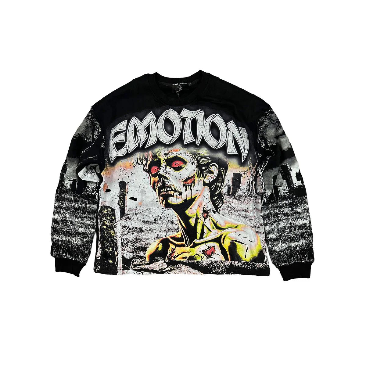 Mixed Emotion - Tombstone Long Sleeve - Black - Clique Apparel