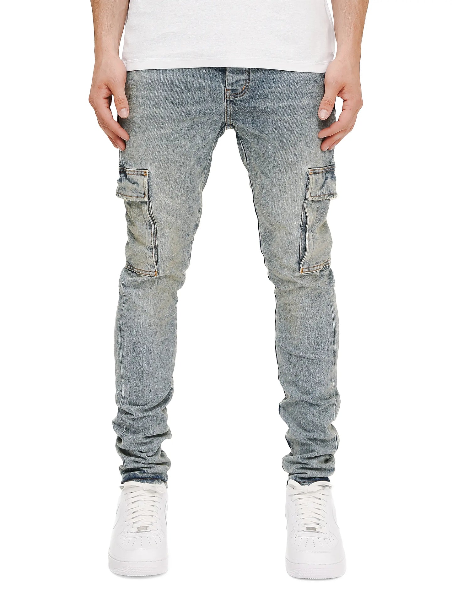 Purple - P001 Twill Cargo Blue - Clique Apparel