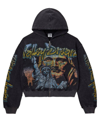 Vale Forever - Gods Liberty Zip up Hoodie - Black - Clique Apparel