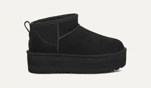 Load image into Gallery viewer, UGG - Women&#39;s Classic Ultra Mini Platform - BLACK - Clique Apparel