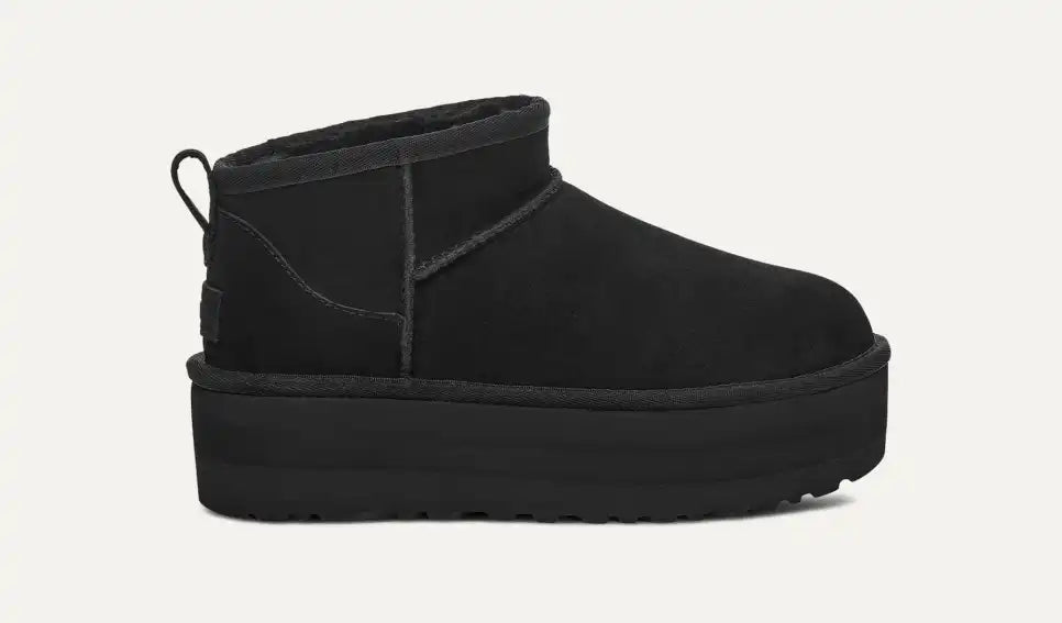 UGG - Women's Classic Ultra Mini Platform - BLACK - Clique Apparel
