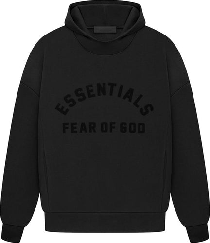 Essentials Fear Of God - Jet BLK Hoodie - Clique Apparel