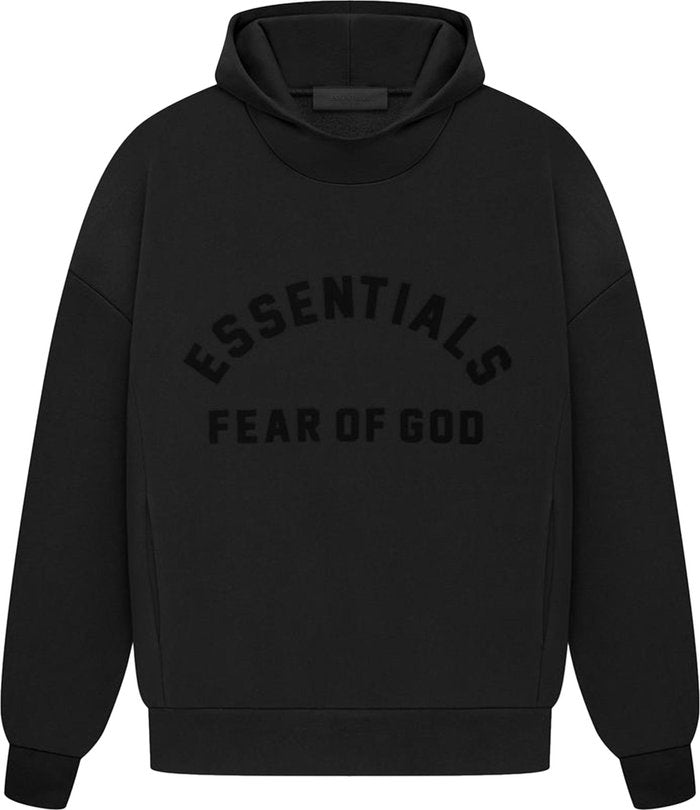 Essentials Fear Of God - Jet BLK Hoodie - Clique Apparel