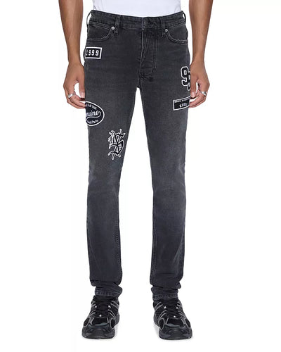 Ksubi - van winkle roadhouse black patched - Black - Clique Apparel