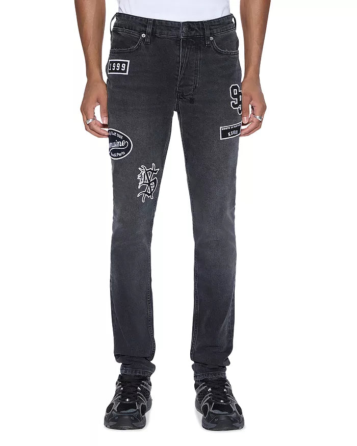 Ksubi - van winkle roadhouse black patched - Black - Clique Apparel