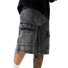 Load image into Gallery viewer, Serenede - CAVE Denim Shorts - Grey - Clique Apparel