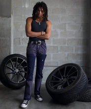 Load image into Gallery viewer, Triple Sevens - Flare Jeans - Navy - Clique Apparel