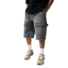Load image into Gallery viewer, Serenede - CAVE Denim Shorts - Grey - Clique Apparel