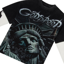 Load image into Gallery viewer, Godspeed - Sunken Liberty 2 Layered T-Shirt - Black - Clique Apparel
