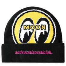 Load image into Gallery viewer, Anti Social Social Club - X Mooneyes Headrush Beanie Hat - Black - Clique Apparel