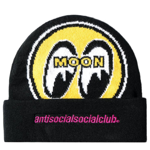 Anti Social Social Club - X Mooneyes Headrush Beanie Hat - Black - Clique Apparel