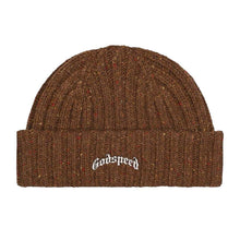 Load image into Gallery viewer, Godspeed - Og Logo Emblem Beanie (Brown Speckle) - Clique Apparel
