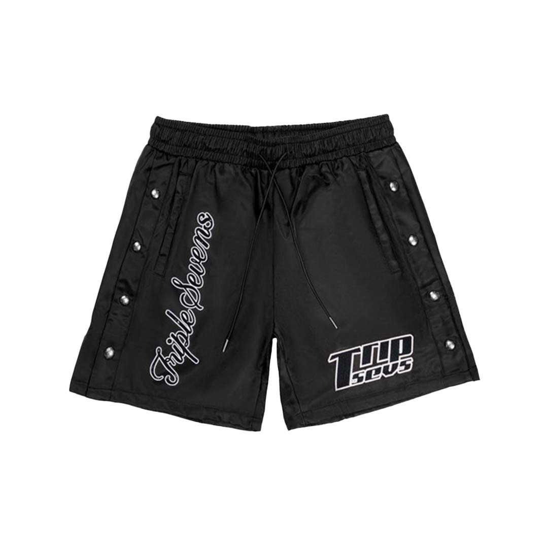 Triple Sevens - Nylon Shorts Black - Clique Apparel