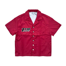 Load image into Gallery viewer, Triple Sevens - Red Nylon Button Up Shirt - Clique Apparel