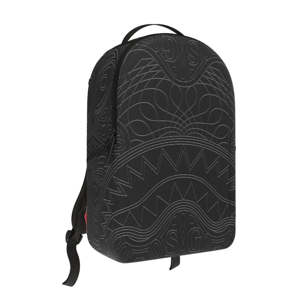 Sprayground - Tonal Monogram Emboss Shark DLX Backpack - Clique Apparel