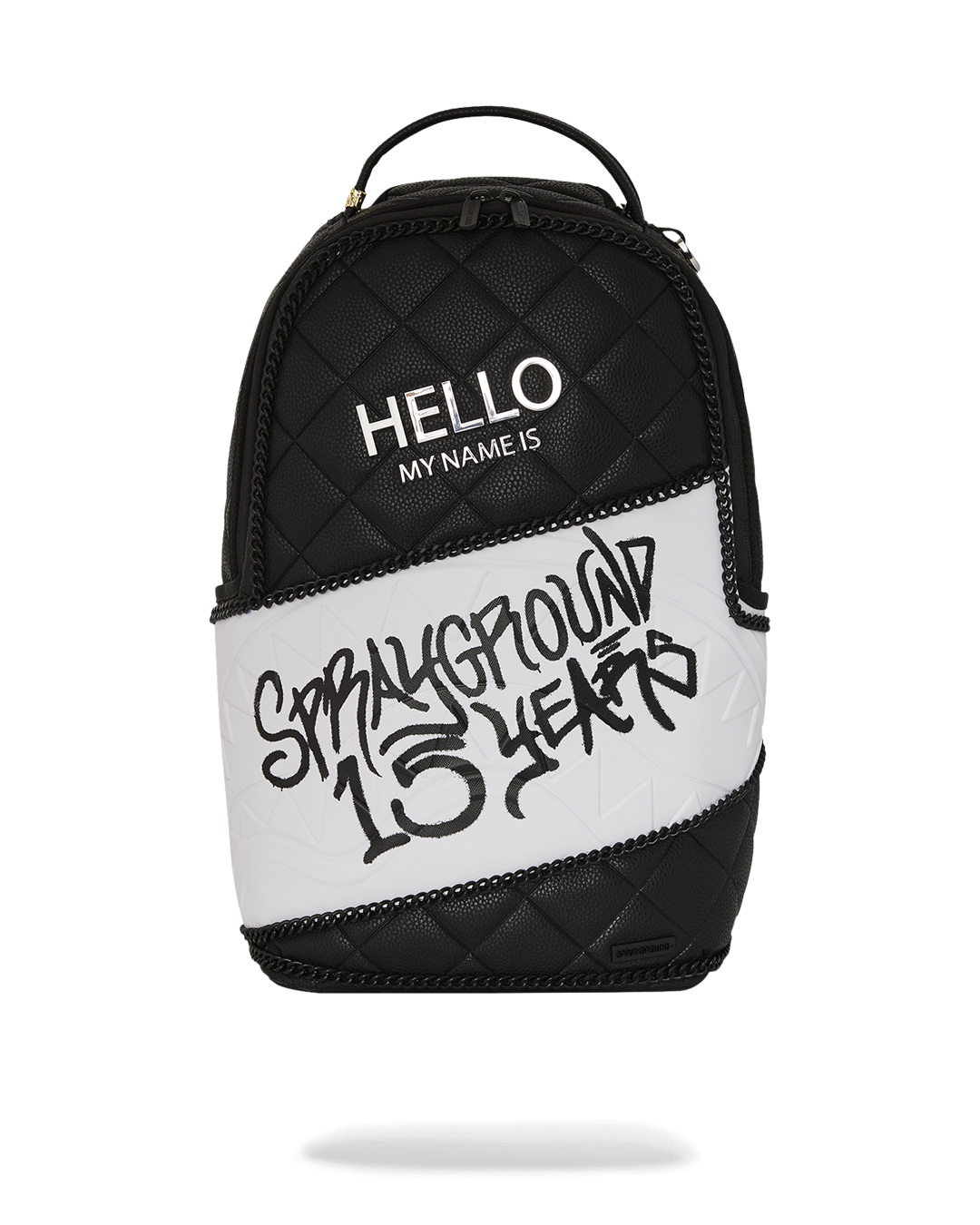 Sprayground - Hello My Name Is 15 Years Quilted Backpack (Super Rare) - Clique Apparel