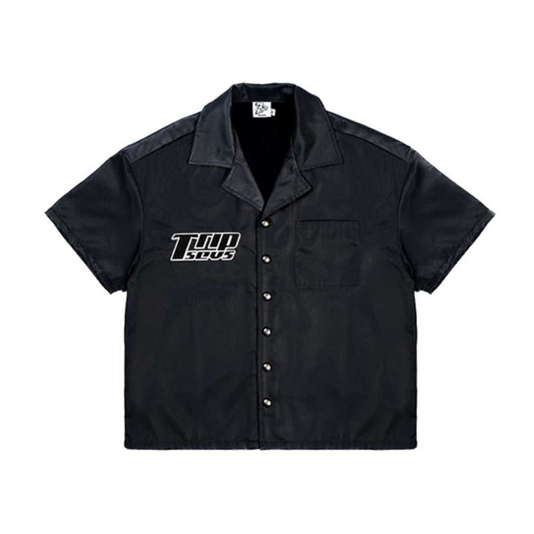 Triple Seven - Nylon Button Up Black - Clique Apparel