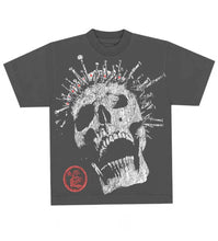Load image into Gallery viewer, HS - Studios Crowned Skull Rhinestone - Vintage Black - Clique Apparel