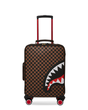 Load image into Gallery viewer, Sprayground - Exterior Gold Zip Pocket Sharks in Paris Jetsetter Carry-On Luggage - Clique Apparel