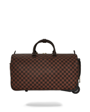 Load image into Gallery viewer, Sprayground - Core Embossed Check Wheely Duffle - Clique Apparel