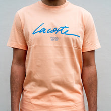 Load image into Gallery viewer, Lacoste - Script T-shirt - Light Orange - Clique Apparel
