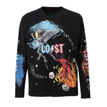 Load image into Gallery viewer, Lost Intricacy - Heaven &amp; Hell Long Sleeve - Black - Clique Apparel