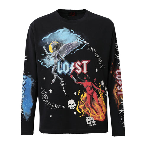 Lost Intricacy - Heaven & Hell Long Sleeve - Black - Clique Apparel