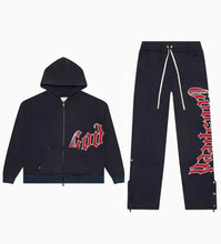 Load image into Gallery viewer, Godspeed - OG Logo Sweatsuit V2 (Navy/Red) 2025 - Clique Apparel
