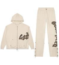 Load image into Gallery viewer, Godspeed - OG Logo Sweatsuit V2 (Creme/Brolive) 2025 - Clique Apparel