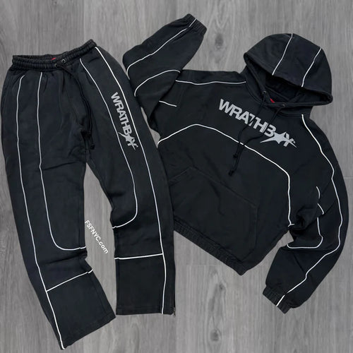 Wrathboy - Pullover Hoodie Set - Black - Clique Apparel