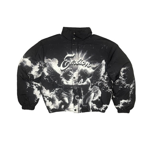 Mixed Emotion - Cloud Puffer Jacket - Black - Clique Apparel