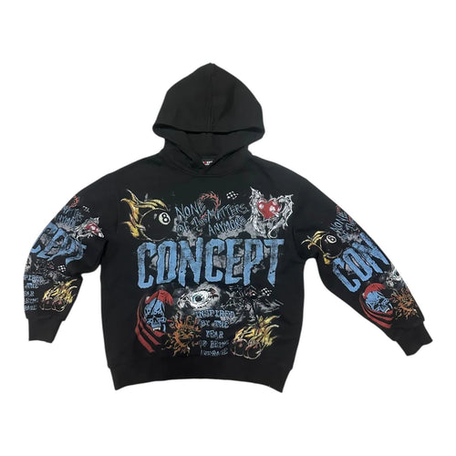 Concept LA - Graffiti Hoodie - Black