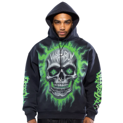 Wrathboy - Can't stop wrath hoodie - Black - Clique Apparel
