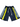Forever Situated - Track Short Set - Blk/yllw