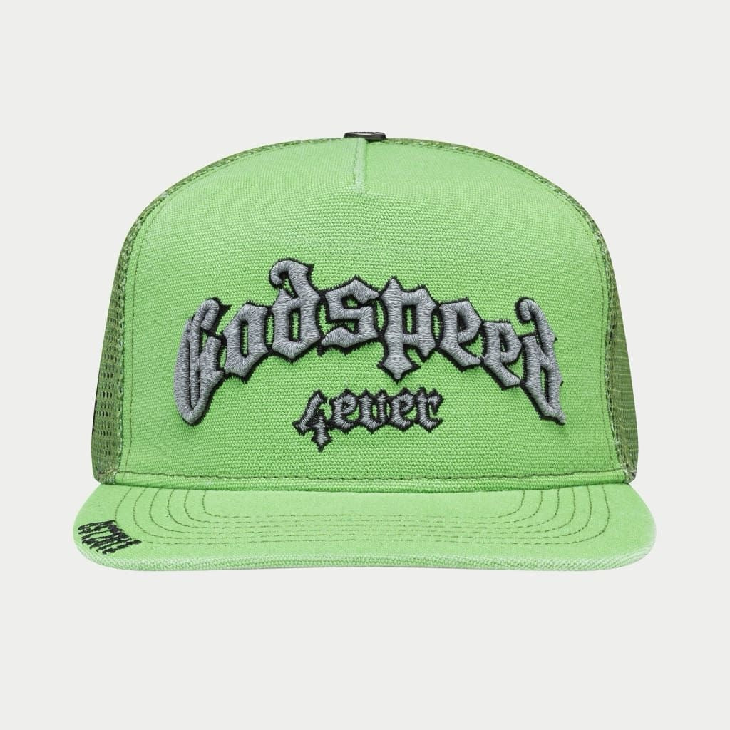 GodSpeed - GS Forever Trucker Hat (Lime Washed) - Clique Apparel