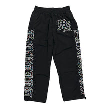 Load image into Gallery viewer, Mixed Emotion -ME Rhinestone Nylon Pant - Black - Clique Apparel