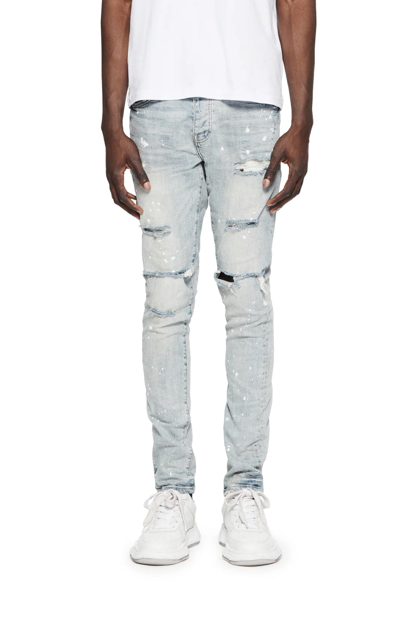 Purple - P001 Light Indigo Paint Jeans (LIP) - Clique Apparel